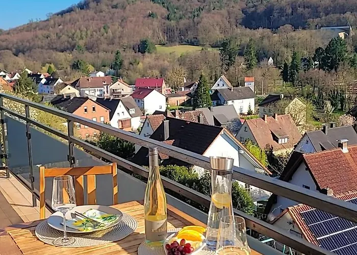 Vineyard-suites Traumferienwohnung Mit Panoramablick Und Weinidylle Elsenfeld